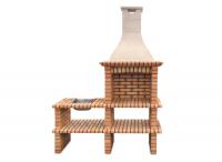 Ref. 114 toda de ladrillo - 175 cm x 57 cm x 220 cm, LxAxA | Parrilla 60 cm x 40 cm, LxA | 710 kg